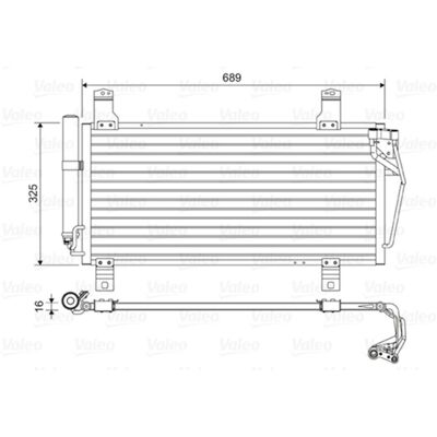 VALEO 814456 Condensador de Aire Acondicionado de Aluminio con Secador VALEO 814456 Condensador de Aire Acondicionado de Aluminio con Secador