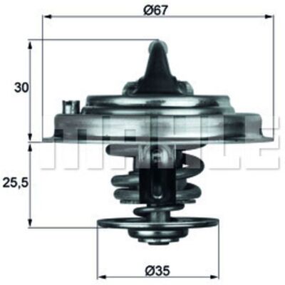 Termostato Mahle - 92°C con junta para Audi, Skoda, VW Termostato Mahle - 92°C con junta para Audi, Skoda, VW
