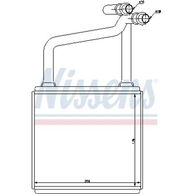 Intercambiador de calor NISSENS 72031 Intercambiador de calor NISSENS 72031