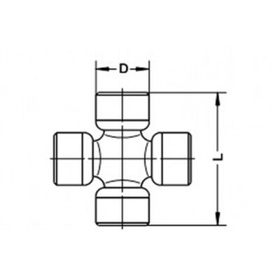 GKN U 968 Articulación de transmisión - Universal, 27mm, 81.7mm GKN U 968 Articulación de transmisión - Universal, 27mm, 81.7mm