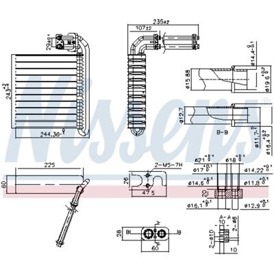 Nissens Nissens Evaporador para Ford - Evaporador de Aire Acondicionado Nissens Nissens Evaporador para Ford - Evaporador de Aire Acondicionado