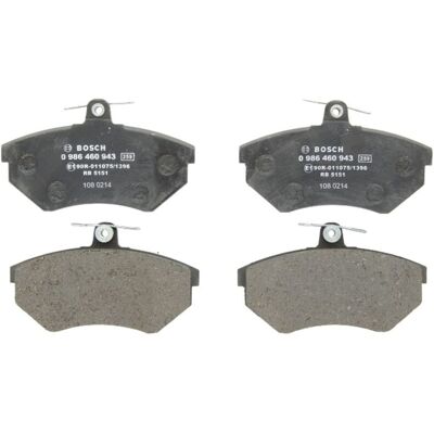 Pastillas de freno Bosch - Juego de frenos delanteros para Seat, Audi, Skoda - 16mm Grosor Pastillas de freno Bosch - Juego de frenos delanteros para Seat, Audi, Skoda - 16mm Grosor