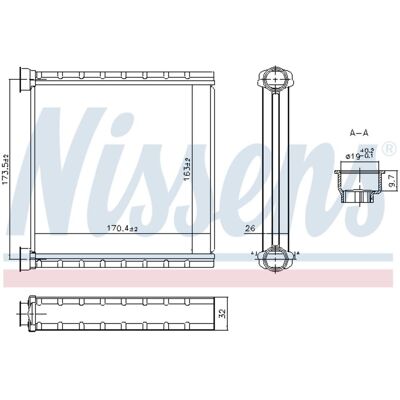 NISSENS 707278 Radiador - Calentador de agua para VW Golf 7 y Skoda Octavia 3 NISSENS 707278 Radiador - Calentador de agua para VW Golf 7 y Skoda Octavia 3