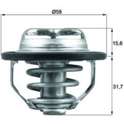 MAHLE TX 122 82 Termostato - Control de Temperatura del Agua MAHLE TX 122 82 Termostato - Control de Temperatura del Agua