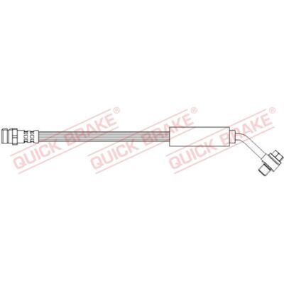 Quick Brake Manguera de freno - 234mm M10x1 M10x1.5 - Trasera Izquierda Quick Brake Manguera de freno - 234mm M10x1 M10x1.5 - Trasera Izquierda