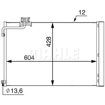 Mahle Condensador AC 51 000S - Aire Acondicionado Mahle Condensador AC 51 000S - Aire Acondicionado