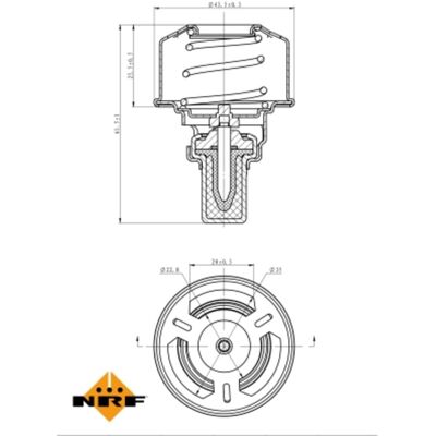 Termostato NRF 725007 - Temperatura 89°C Termostato NRF 725007 - Temperatura 89°C