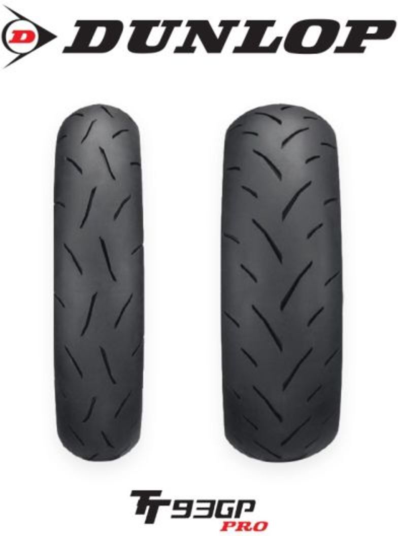 Dunlop TT93 GP PRO MEDIUM SOFT 120/80-12 J55 TL, neumático scooter Trasero