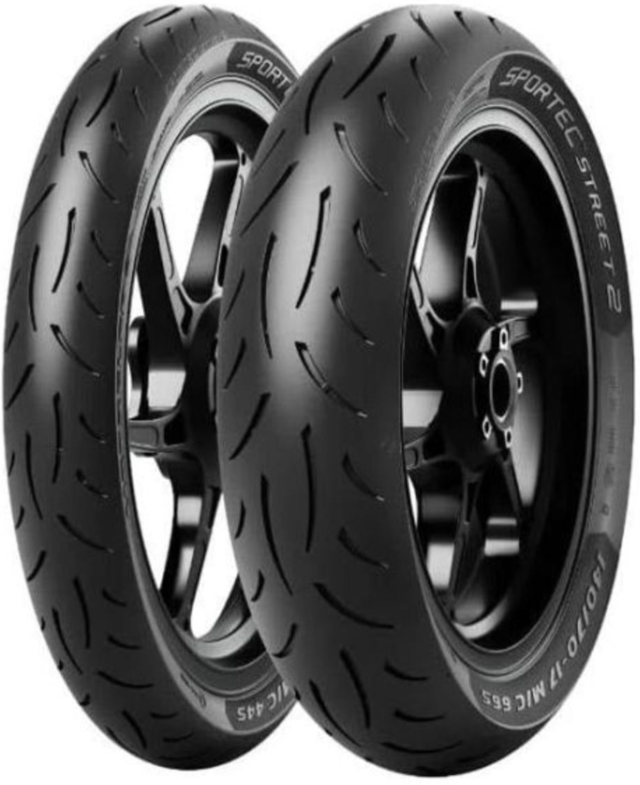 METZELER SPORTEC STREET 2 90/80-17 S46 TL, neumático de moto delantero/trasero