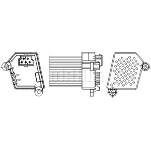 Regulador, ventilador habitáculo Original calidad de MAHLE ABR 33 000S