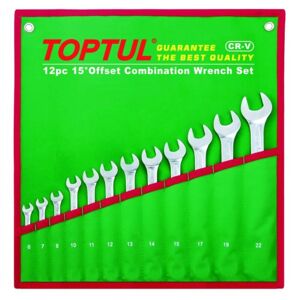 Kit de herramientas TOPTUL 12Stk 6 7 8 - 17 19 22mm