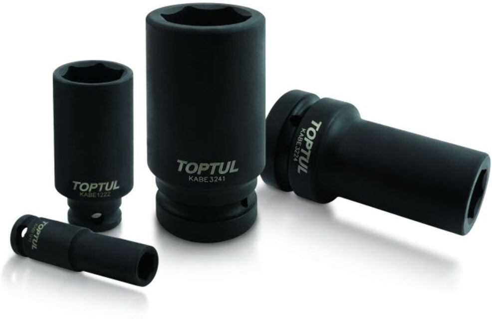 Tomas de impacto 1" 6 puntos TOPTUL 3/4 " 36 mm hexagonal lang