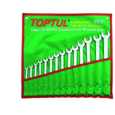 TOPTUL GAAA1410 - Juego de llaves combinadas TOPTUL GAAA1410 - Juego de llaves combinadas