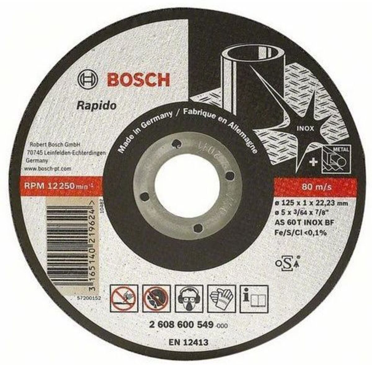 Discos de corte BOSCH 2 608 600 549