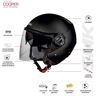 Cascos abiertos/cortados SMK COOPER Schwarz, tamaño S