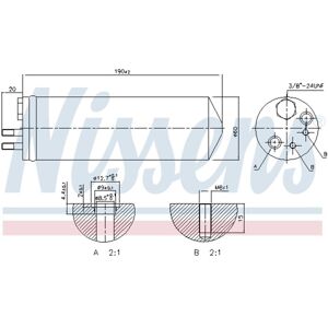 Secador, aire acondicionado NISSENS 95148 Secador, aire acondicionado NISSENS 95148