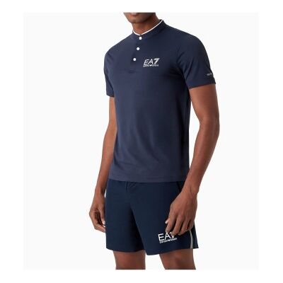 EA7 Camiseta Polo - Ventus7 M Serafino - Marino - Deporte EA7 Camiseta Polo - Ventus7 M Serafino - Marino - Deporte