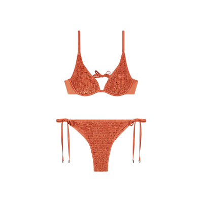 para mujer. EW003284_AF23750 Bikini Smoking Stitch naranja (XS), Beachwear, Poliéster, Emporio Armani outlet 2026. para mujer. EW003284_AF23750 Bikini Smoking Stitch naranja (XS), Beachwear, Poliéster, Emporio Armani outlet 2026.