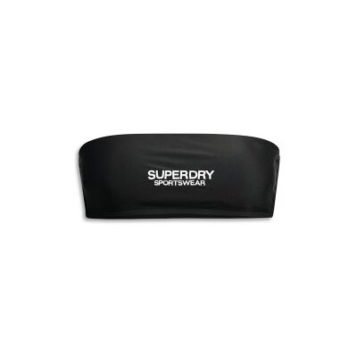 Superdry para mujer. W3010388A Top de bikini bandeau con logotipo negro (L), Beachwear, Poliéster Reciclado, Sostenible, Superdry outlet 202 Superdry para mujer. W3010388A Top de bikini bandeau con logotipo negro (L), Beachwear, Poliéster Reciclado, Sostenible, Superdry outlet 202