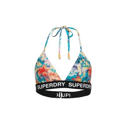 Superdry para mujer. W3010400A Top De Bikini Triangular Con Logo multicolor (XL), Azul, Beachwear, Poliéster Reciclado, Sostenible, Superdry Superdry para mujer. W3010400A Top De Bikini Triangular Con Logo multicolor (XL), Azul, Beachwear, Poliéster Reciclado, Sostenible, Superdry