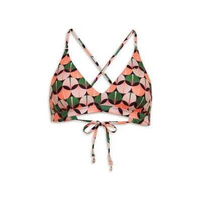 Superdry para mujer. W3010407A Top de bikini triangular con tirantes cruzados multicolor (XL), Beachwear, Poliéster Reciclado, Sostenible, S Superdry para mujer. W3010407A Top de bikini triangular con tirantes cruzados multicolor (XL), Beachwear, Poliéster Reciclado, Sostenible, S