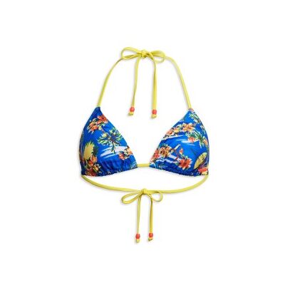 Superdry para mujer. W3010397A Top de bikini triangular de tirantes azul (M), Beachwear, Poliéster Reciclado, Sostenible, Superdry outlet 20 Superdry para mujer. W3010397A Top de bikini triangular de tirantes azul (M), Beachwear, Poliéster Reciclado, Sostenible, Superdry outlet 20