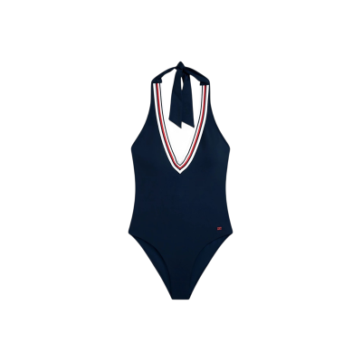 para mujer. UW0UW06356 Bañador Global Stripe con cuello halter marino (S), Beachwear, Nylon, Tommy Hilfiger outlet 2026. para mujer. UW0UW06356 Bañador Global Stripe con cuello halter marino (S), Beachwear, Nylon, Tommy Hilfiger outlet 2026.