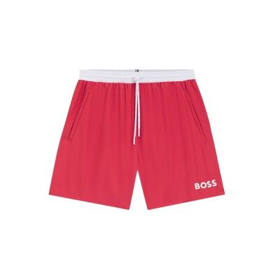 BOSS para hombre. 50514429 Bañador Tipo Shorts con logo y ribetes en contraste rojo (M), Beachwear, Poliéster, BOSS outlet 2026. BOSS para hombre. 50514429 Bañador Tipo Shorts con logo y ribetes en contraste rojo (M), Beachwear, Poliéster, BOSS outlet 2026.