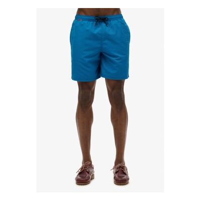Superdry para hombre. M3010246A Bañador bordado Premium de 43,2 cm azul (XL), Beachwear, Poliéster Reciclado, Sostenible, Superdry outlet 20 Superdry para hombre. M3010246A Bañador bordado Premium de 43,2 cm azul (XL), Beachwear, Poliéster Reciclado, Sostenible, Superdry outlet 20