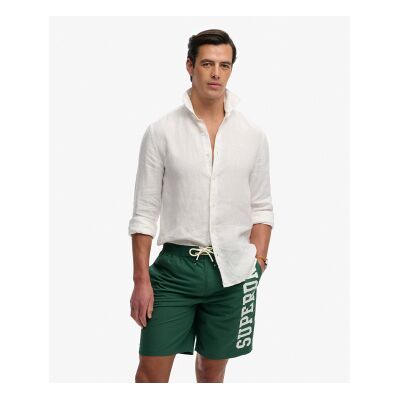 Superdry para hombre. M3010268A Bañador Logo 19 Boardshort verde (L), Beachwear, Poliéster Reciclado, Superdry outlet 2026. Superdry para hombre. M3010268A Bañador Logo 19 Boardshort verde (L), Beachwear, Poliéster Reciclado, Superdry outlet 2026.