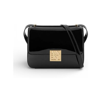 A X Armani Exchange para mujer. XW002169AF21362UC001 Bolso bandolera charol negro (OSFA), Casual, Poliuretano, A X Armani Exchange outlet 20 A X Armani Exchange para mujer. XW002169AF21362UC001 Bolso bandolera charol negro (OSFA), Casual, Poliuretano, A X Armani Exchange outlet 20