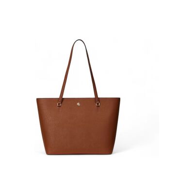Lauren Ralph Lauren para mujer. 431924351002 Bolso tote Karly mediano de piel cruzada marrón (OSFA), Casual, Lauren Ralph Lauren outlet 2026 Lauren Ralph Lauren para mujer. 431924351002 Bolso tote Karly mediano de piel cruzada marrón (OSFA), Casual, Lauren Ralph Lauren outlet 2026