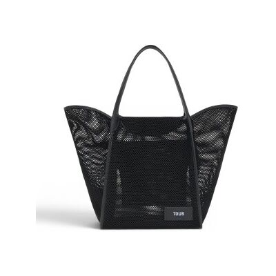 TOUS para mujer. 2002438451 Bolso Capazo grande natural Tulip Mesh negro (OSFA), Casual, Malla, TOUS outlet 2026. TOUS para mujer. 2002438451 Bolso Capazo grande natural Tulip Mesh negro (OSFA), Casual, Malla, TOUS outlet 2026.