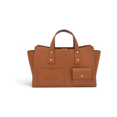 TOUS para mujer. 2002437844 Bolso Bowling Back to Basics marrón (OSFA), Beige, Casual, Poliuretano, TOUS outlet 2026. TOUS para mujer. 2002437844 Bolso Bowling Back to Basics marrón (OSFA), Beige, Casual, Poliuretano, TOUS outlet 2026.