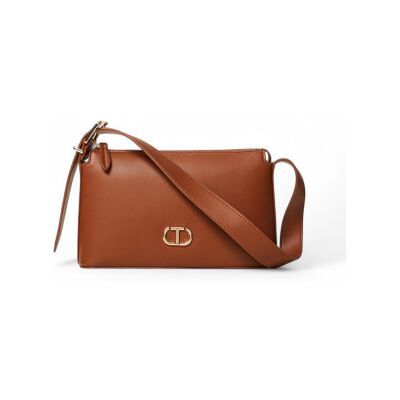 Twinset para mujer. 252TB7023 Bolso bandolera con logotipo marrón (OSFA), Casual, Poliuretano, Twinset outlet 2026. Twinset para mujer. 252TB7023 Bolso bandolera con logotipo marrón (OSFA), Casual, Poliuretano, Twinset outlet 2026.