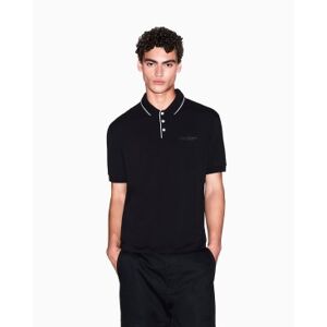 A X Armani Exchange para hombre. XM001557AF10363UC001 Polo Elástico negro (XL), Casual, Algodón, Manga corta, A X Armani Exchange outlet 202 A X Armani Exchange para hombre. XM001557AF10363UC001 Polo Elástico negro (XL), Casual, Algodón, Manga corta, A X Armani Exchange outlet 202