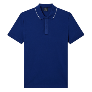 A X Armani Exchange para hombre. XM001285AF10366UB131 Polo Shirt bellwether marino (L), Blanco, Casual, Algodón, Manga corta, A X Armani Exc A X Armani Exchange para hombre. XM001285AF10366UB131 Polo Shirt bellwether marino (L), Blanco, Casual, Algodón, Manga corta, A X Armani Exc