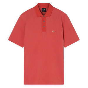 A X Armani Exchange para hombre. XM002408AF13055U4029 Polo Shirt Rose Of Sharon rojo (XXL), Casual, Algodón, Manga corta, A X Armani Exchang A X Armani Exchange para hombre. XM002408AF13055U4029 Polo Shirt Rose Of Sharon rojo (XXL), Casual, Algodón, Manga corta, A X Armani Exchang