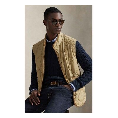 Polo Ralph Lauren para hombre. 710968118002 El chaleco Hurston acolchado beige (S), Casual, Poliéster Reciclado, Polo Ralph Lauren outlet 20 Polo Ralph Lauren para hombre. 710968118002 El chaleco Hurston acolchado beige (S), Casual, Poliéster Reciclado, Polo Ralph Lauren outlet 20