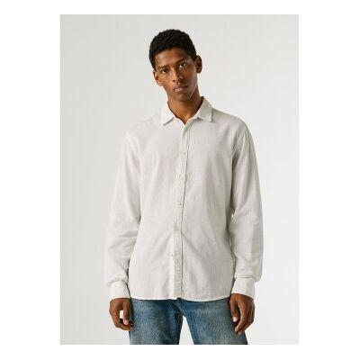 para hombre. PM3091192 Camisa Payton blanco (M), Casual, Lino, Manga larga, Pepe Jeans outlet 2026. para hombre. PM3091192 Camisa Payton blanco (M), Casual, Lino, Manga larga, Pepe Jeans outlet 2026.