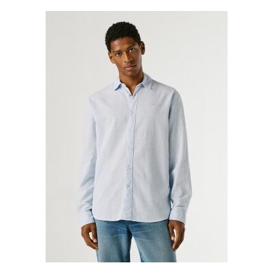para hombre. PM3091192 Camisa Payton azul (S), Casual, Lino, Manga larga, Pepe Jeans outlet 2026. para hombre. PM3091192 Camisa Payton azul (S), Casual, Lino, Manga larga, Pepe Jeans outlet 2026.