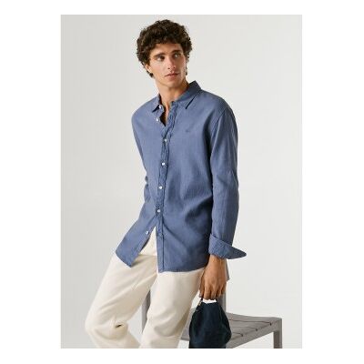 para hombre. PM3091192 Camisa Payton marino (M), Casual, Lino, Manga larga, Pepe Jeans outlet 2026. para hombre. PM3091192 Camisa Payton marino (M), Casual, Lino, Manga larga, Pepe Jeans outlet 2026.