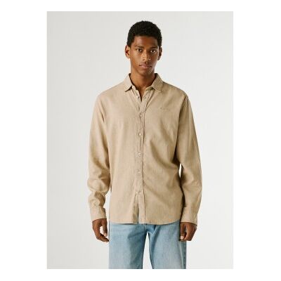 para hombre. PM3091192 Camisa Payton beige (M), Casual, Lino, Manga larga, Pepe Jeans outlet 2026. para hombre. PM3091192 Camisa Payton beige (M), Casual, Lino, Manga larga, Pepe Jeans outlet 2026.