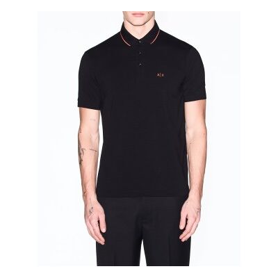 A X Armani Exchange para hombre. XM001289AF10363MC536 Polo Entallado (M), Negro, Casual, Algodón, Manga corta, A X Armani Exchange outlet 20 A X Armani Exchange para hombre. XM001289AF10363MC536 Polo Entallado (M), Negro, Casual, Algodón, Manga corta, A X Armani Exchange outlet 20