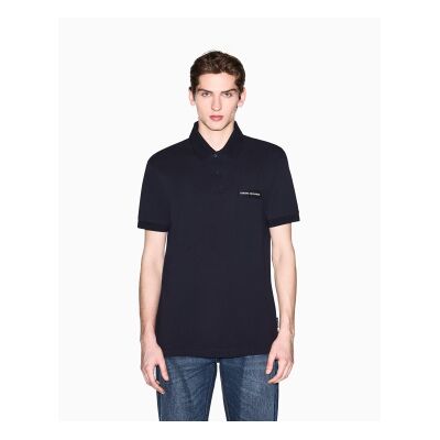 A X Armani Exchange para hombre. XM002390AF13026UB101 Polo de algodón marino (M), Casual, Clásico, Manga corta, A X Armani Exchange outlet 2 A X Armani Exchange para hombre. XM002390AF13026UB101 Polo de algodón marino (M), Casual, Clásico, Manga corta, A X Armani Exchange outlet 2