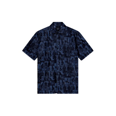 A X Armani Exchange para hombre. XM002809AF24509FB416 Camisa vaquera marino (S), Casual, Algodón, Manga corta, A X Armani Exchange outlet 20 A X Armani Exchange para hombre. XM002809AF24509FB416 Camisa vaquera marino (S), Casual, Algodón, Manga corta, A X Armani Exchange outlet 20