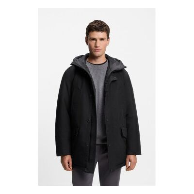 BOSS para hombre. 50547078 Cazadora repelente al agua con detalles en contraste negro (56), Casual, Poliéster, BOSS outlet 2026. BOSS para hombre. 50547078 Cazadora repelente al agua con detalles en contraste negro (56), Casual, Poliéster, BOSS outlet 2026.