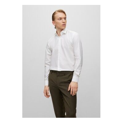 HUGO para hombre. 50289499 Camisa Slim Fit Kenno blanco (43), Casual, Fiesta, Algodón, Manga larga, HUGO outlet 2026. HUGO para hombre. 50289499 Camisa Slim Fit Kenno blanco (43), Casual, Fiesta, Algodón, Manga larga, HUGO outlet 2026.