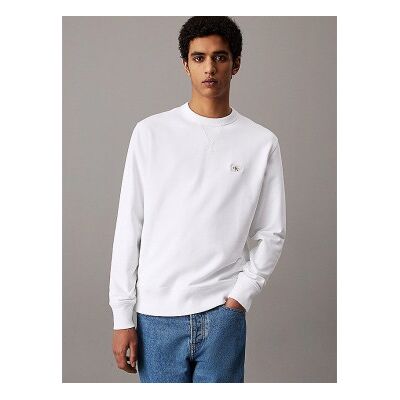 Jeans para hombre. J30J327115 Sudadera de cuello redondo blanco (XL), Casual, Algodón Orgánico, Sostenible, Calvin Klein Jeans Jeans para hombre. J30J327115 Sudadera de cuello redondo blanco (XL), Casual, Algodón Orgánico, Sostenible, Calvin Klein Jeans
