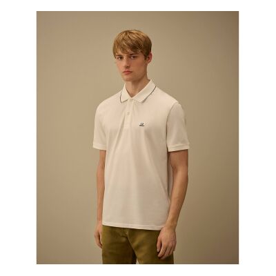 C.P. Company para hombre. RCCMPL722A005263W Polo Stretch Piquet blanco roto (M), Casual, Algodón, Manga corta, C.P. Company outlet 2026. C.P. Company para hombre. RCCMPL722A005263W Polo Stretch Piquet blanco roto (M), Casual, Algodón, Manga corta, C.P. Company outlet 2026.